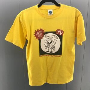 vintage 2002 Universal Studios Sponge Bob Square Pants yellow t-shirt size L
